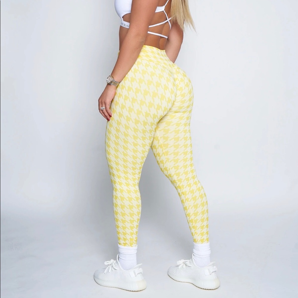 Yellow Scrunch Butt Leggings